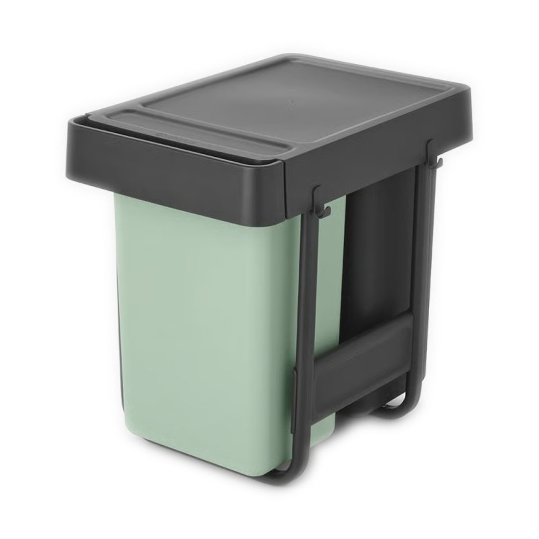 product image - Бак для мусора Brabantia Sort&Go, объем 2 шт x 15 л, мятно-серый