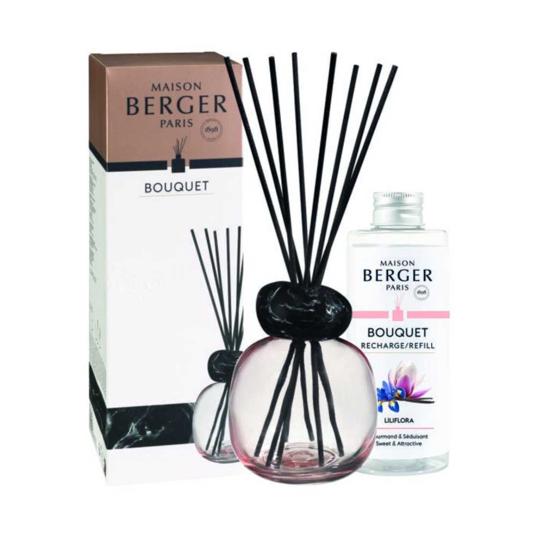 product image - Набор диффузор и наполнитель Maison Berger Paris Liliflora, объем 0,26 л и 0,18 л