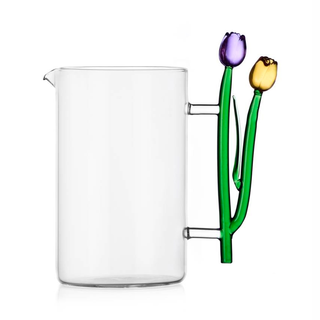 product image - Глечик «Тюльпани» Ichendorf Botanica, об'єм 1,45 л, висота 18 см, прозорий