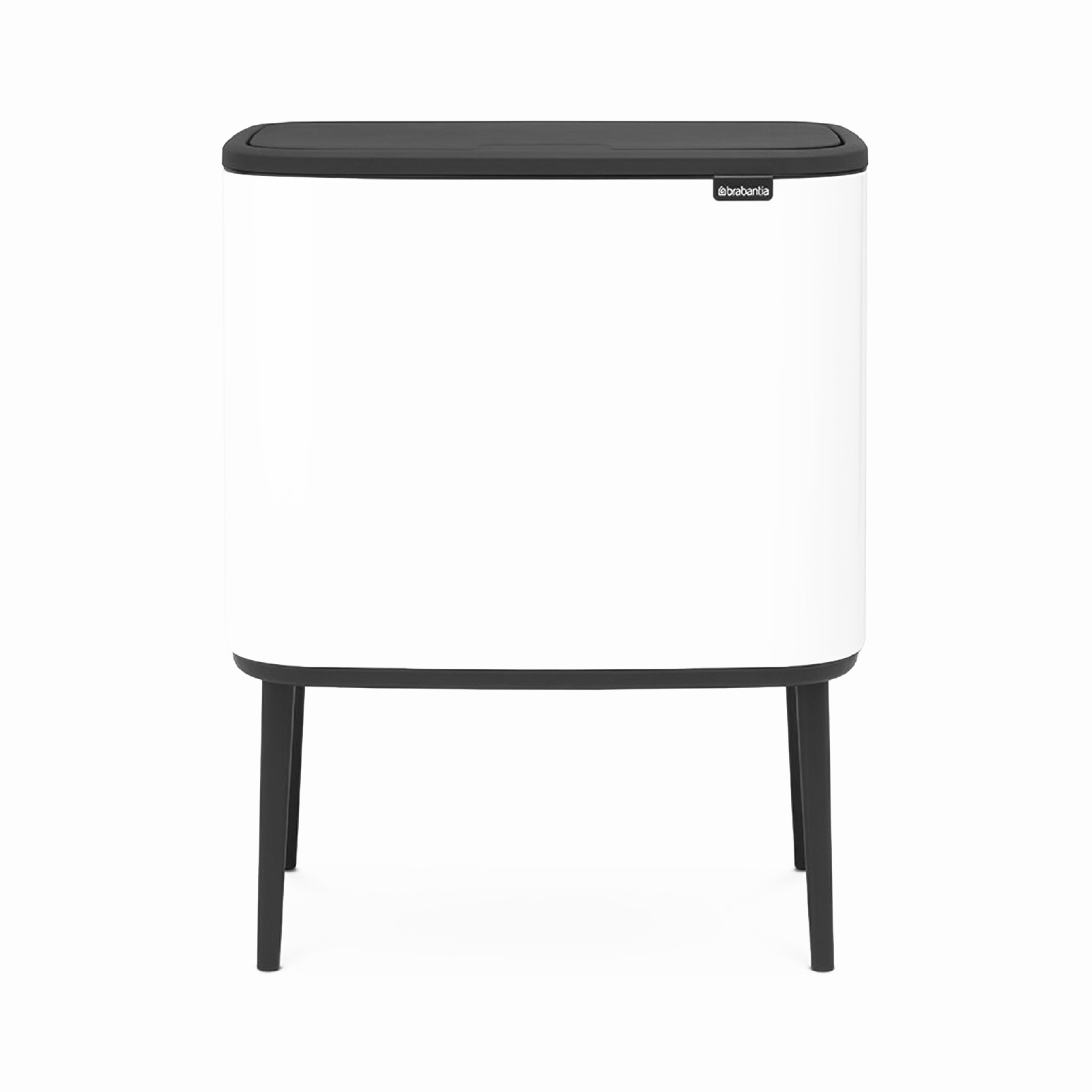 product image - Бак для сміття Brabantia Touch Bin Bo, 11 + 23 л, 68х54х31,5 см, білий