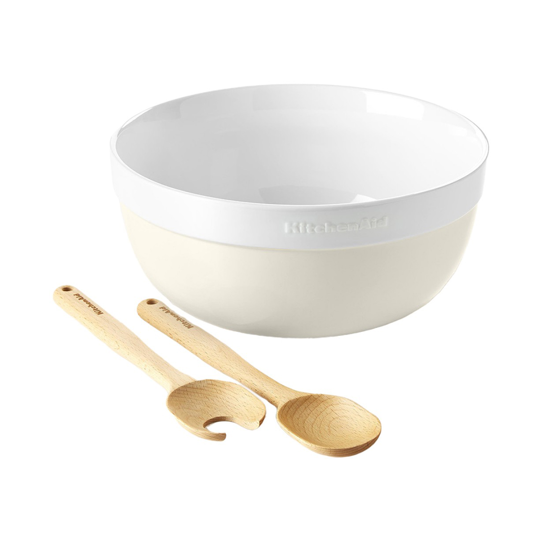 product image - Набір для салату KitchenAid Sweet & Savory, діаметр 28 см, бежевий, 3 предмети