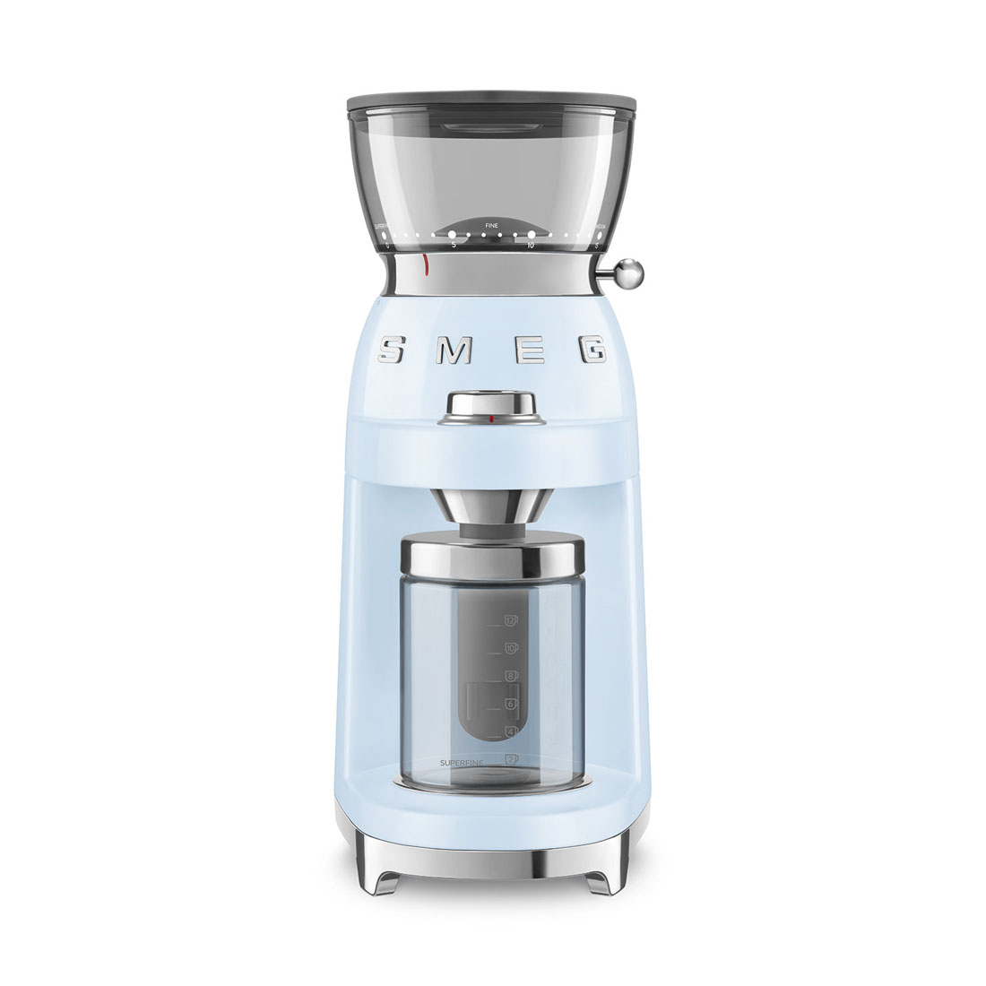 product image - Кавомолка Smeg 50 STYLE, 15x34,5x22 см, блакитний