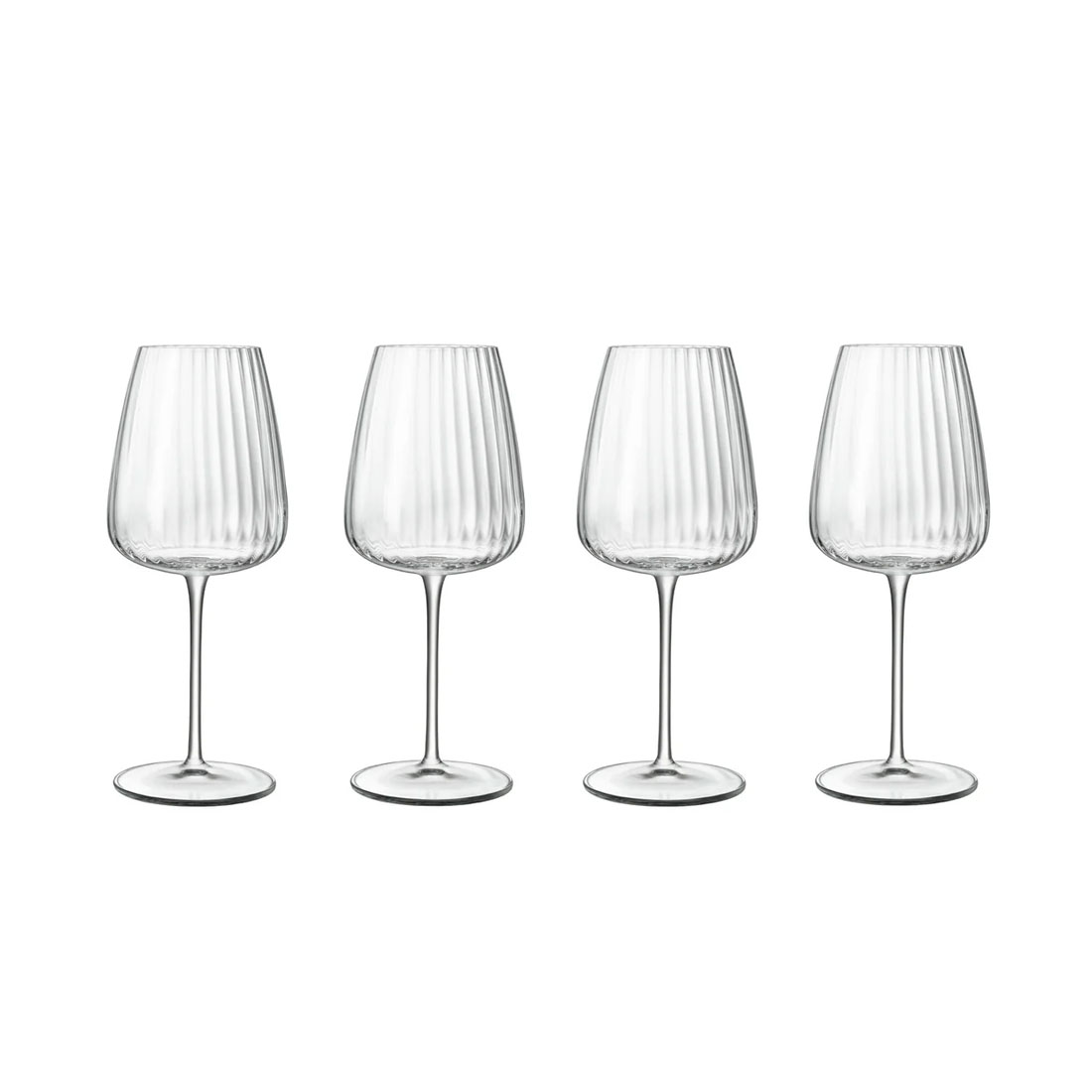product image - Набір келихів для білого вина Luigi Bormioli Optica, об'єм 0,55 л, прозорий, 4 шт