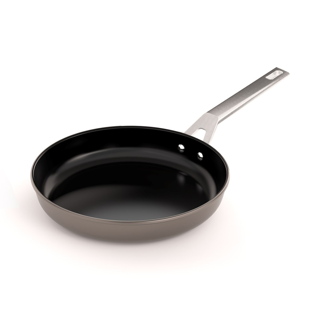 product image - Сковорода з антипригарним покриттям Valira Aire Ceramic, діаметр 28 см, сріблясто-чорний