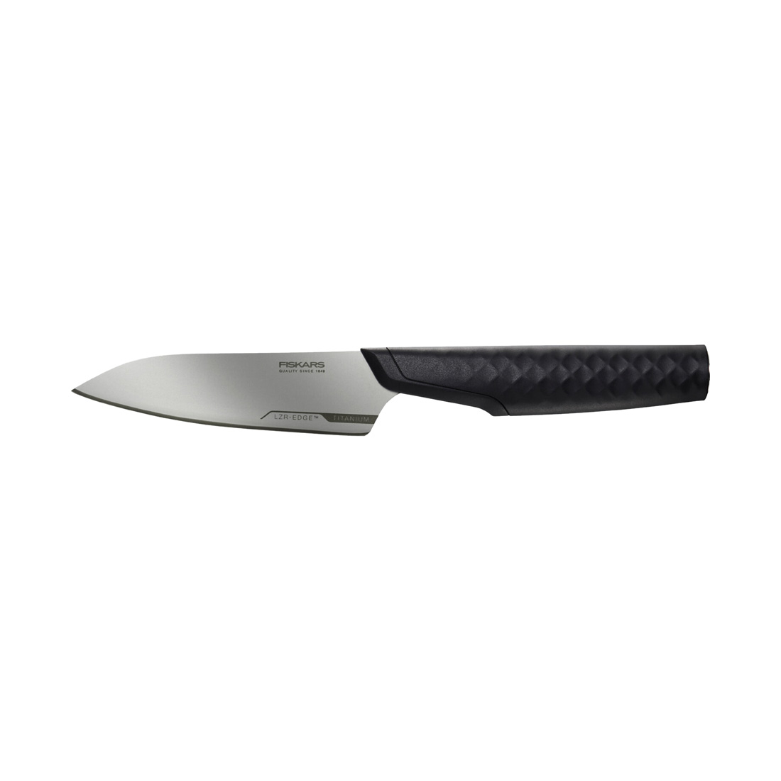 product image - Ніж для очищення Fiskars Taiten, довжина 10 см, чорний