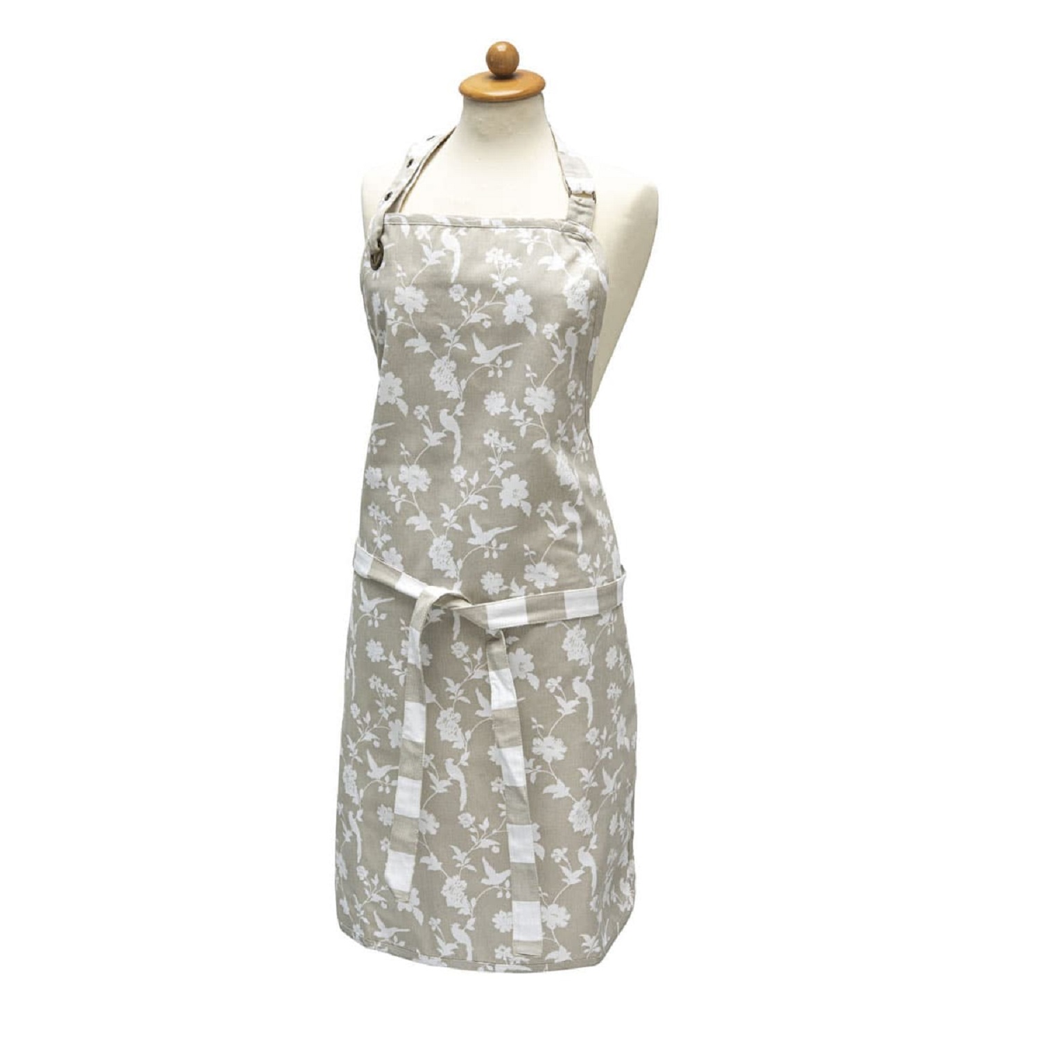 product image - Фартух Laura Ashley HERITAGE, 60х85 см, бежевий з квітами і пташками