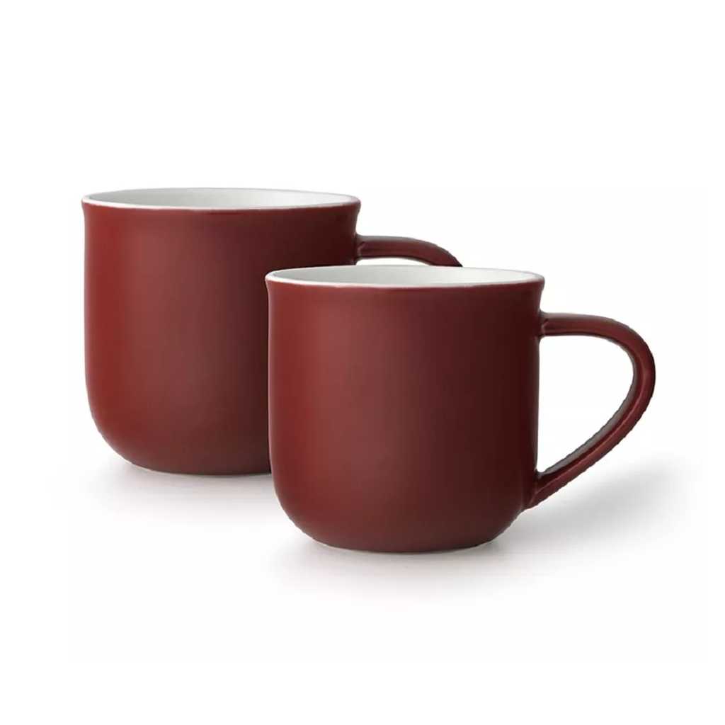 product image - Набір кухлів порцелянових Viva Scandinavia MINIMA, об'єм 0,35 л, журавлина, 2 шт