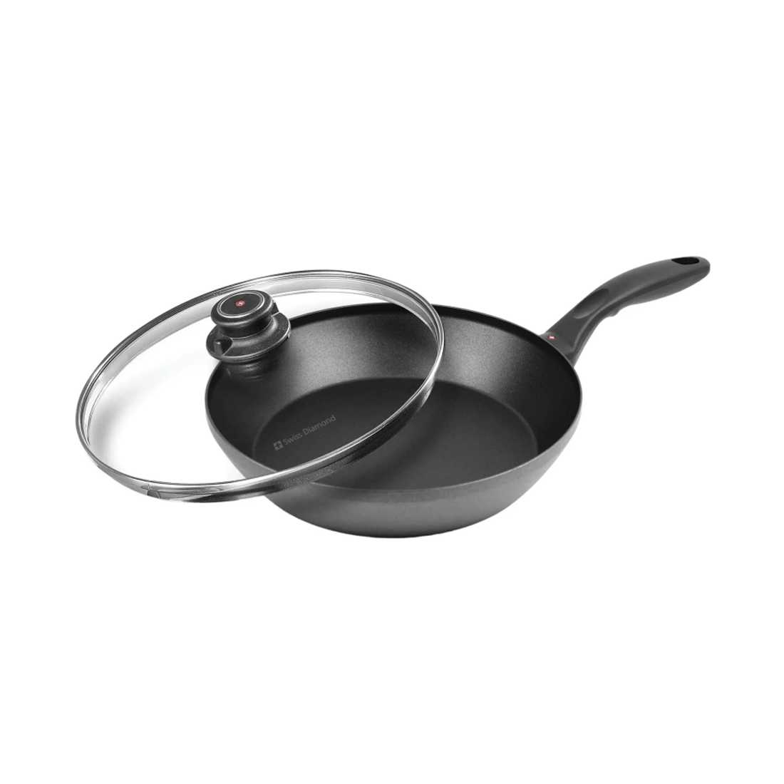 product image - Сковорода глибока з кришкою Swiss Diamond XD INDUCTION, діаметр 28 см, чорний