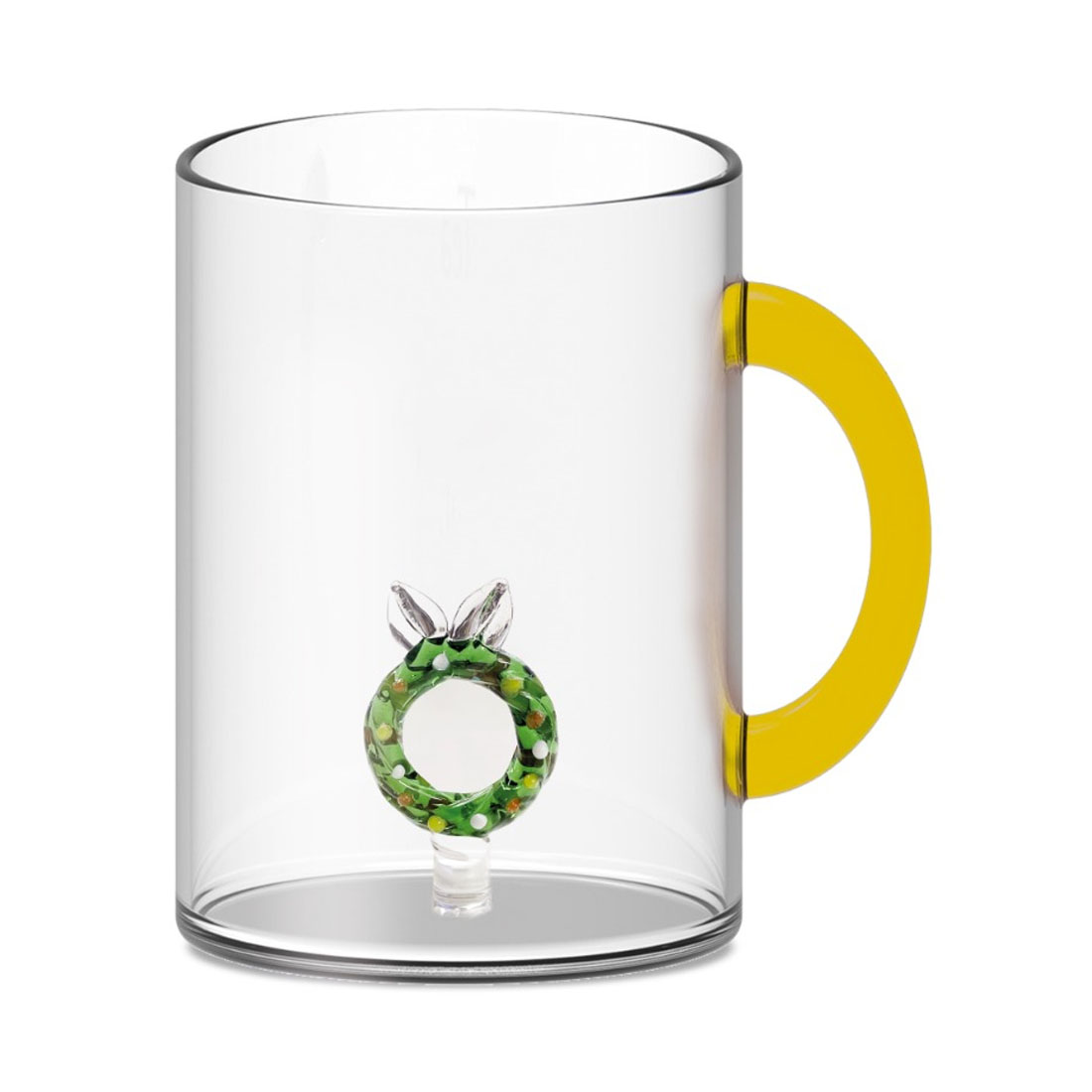 product image - Кружка стеклянная «Венок» WD Lifestyle Monterey Line, объем 0,42 л, прозрачный