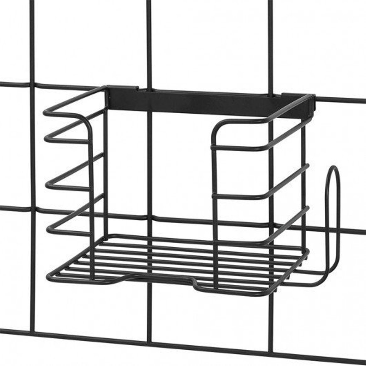 product image - Органайзер настінний металевий для праски iDesign JAYCE, 20,8х15,3х15,1 см, чорний