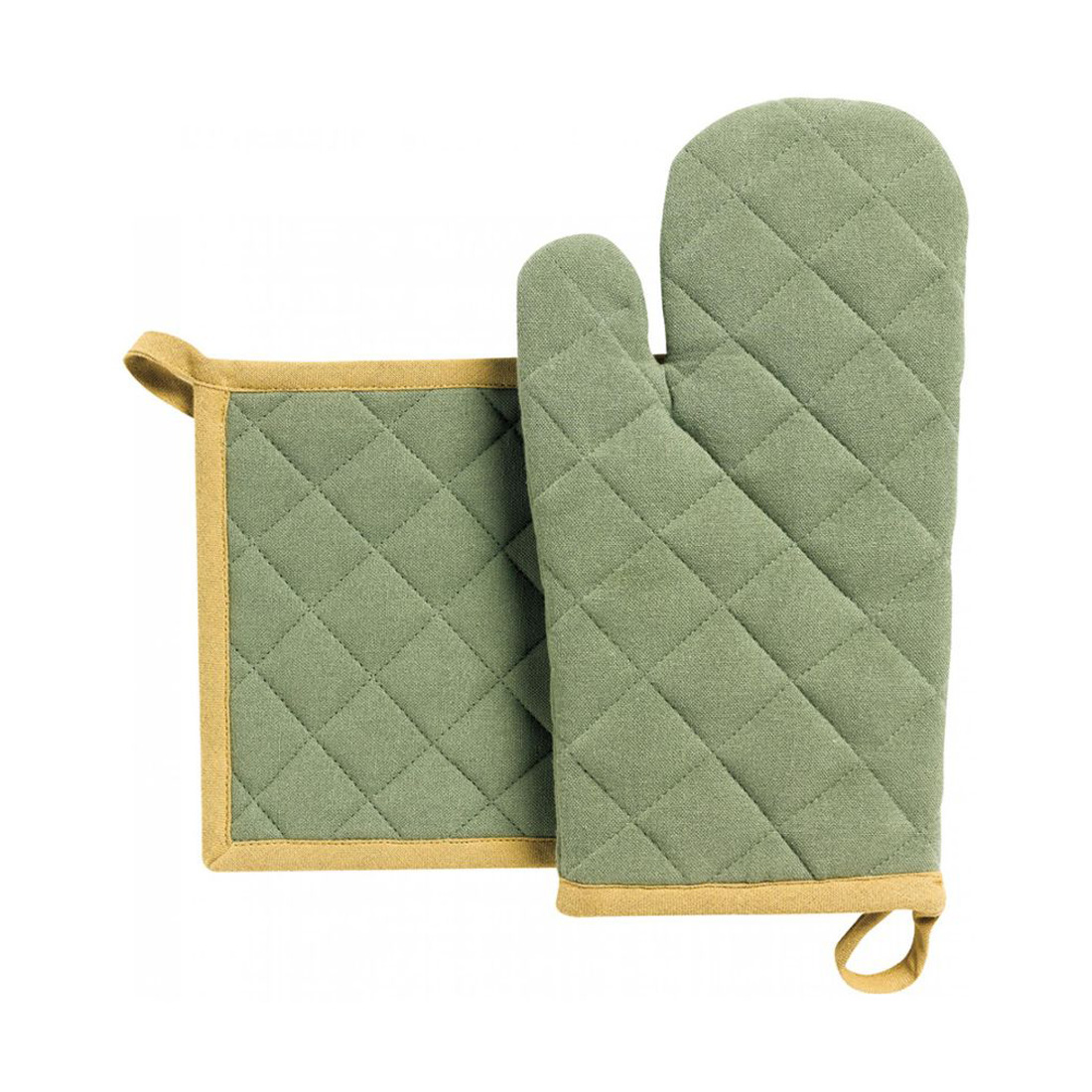 product image - Набір кухонний: рукавичка та прихватка Winkler GRACE, світло-зелений, 2 предмети