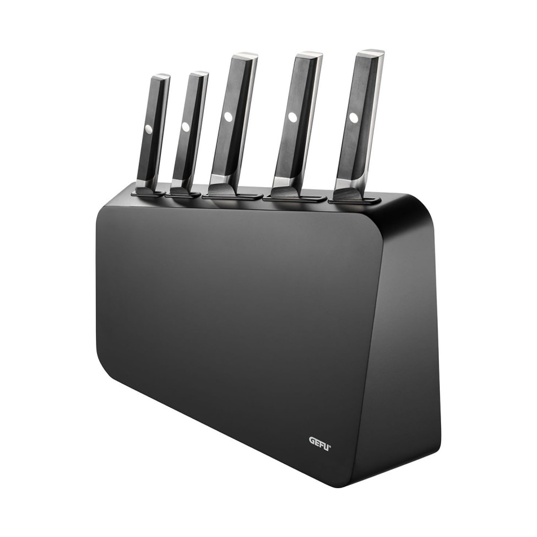product image - Набір ножів з блоком GEFU ACURO, 6 предметів, чорний