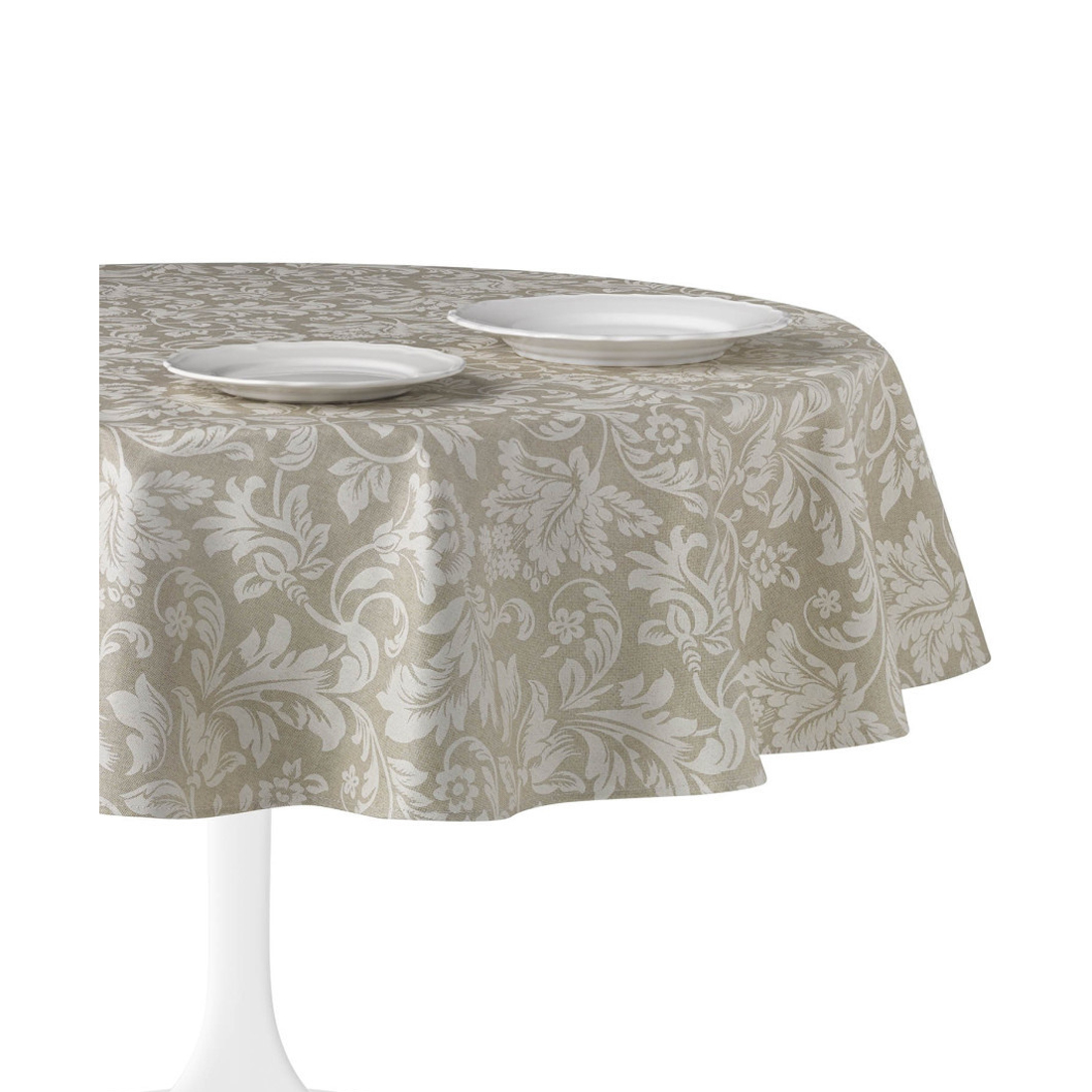 product image - Скатертина кругла Atenas Versalles Beige, діаметр 150 см