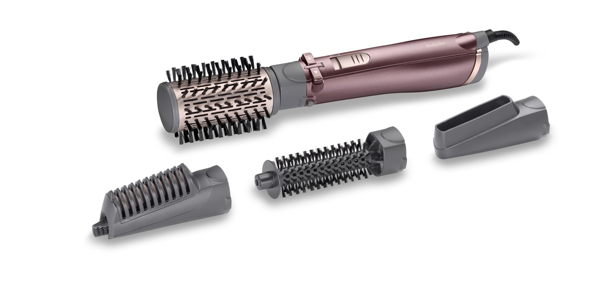 product image - Фен-щітка BaByliss Beliss Big Hair 1000, потужність 1000 Вт, сірий з фіолетовим
