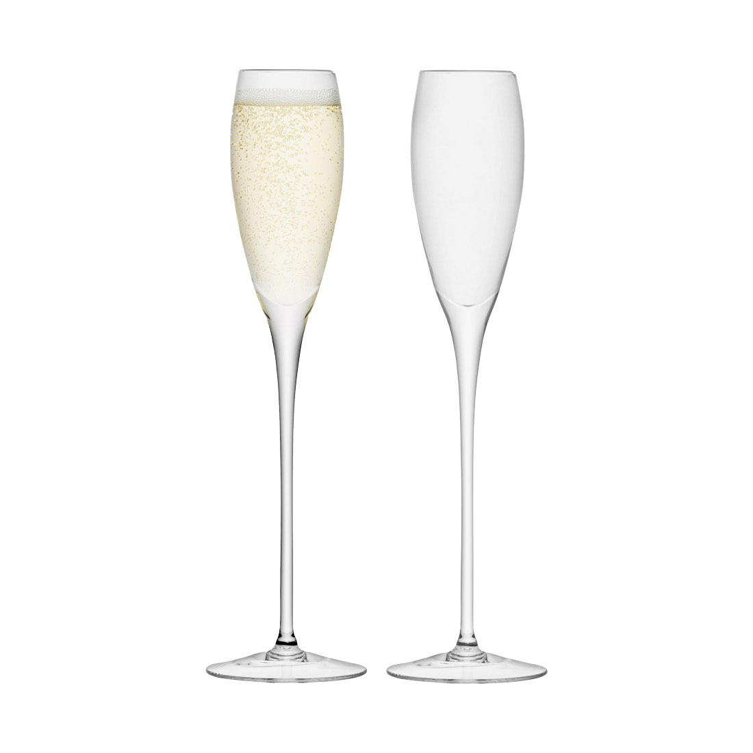 product image - Набір келихів для шампанського LSA, об'єм 0,16 л, прозорий, 2 шт