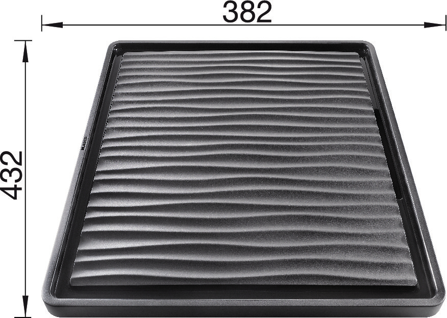 product image - Піддон універсальний для чаш без крила BLANCO 430х23 мм