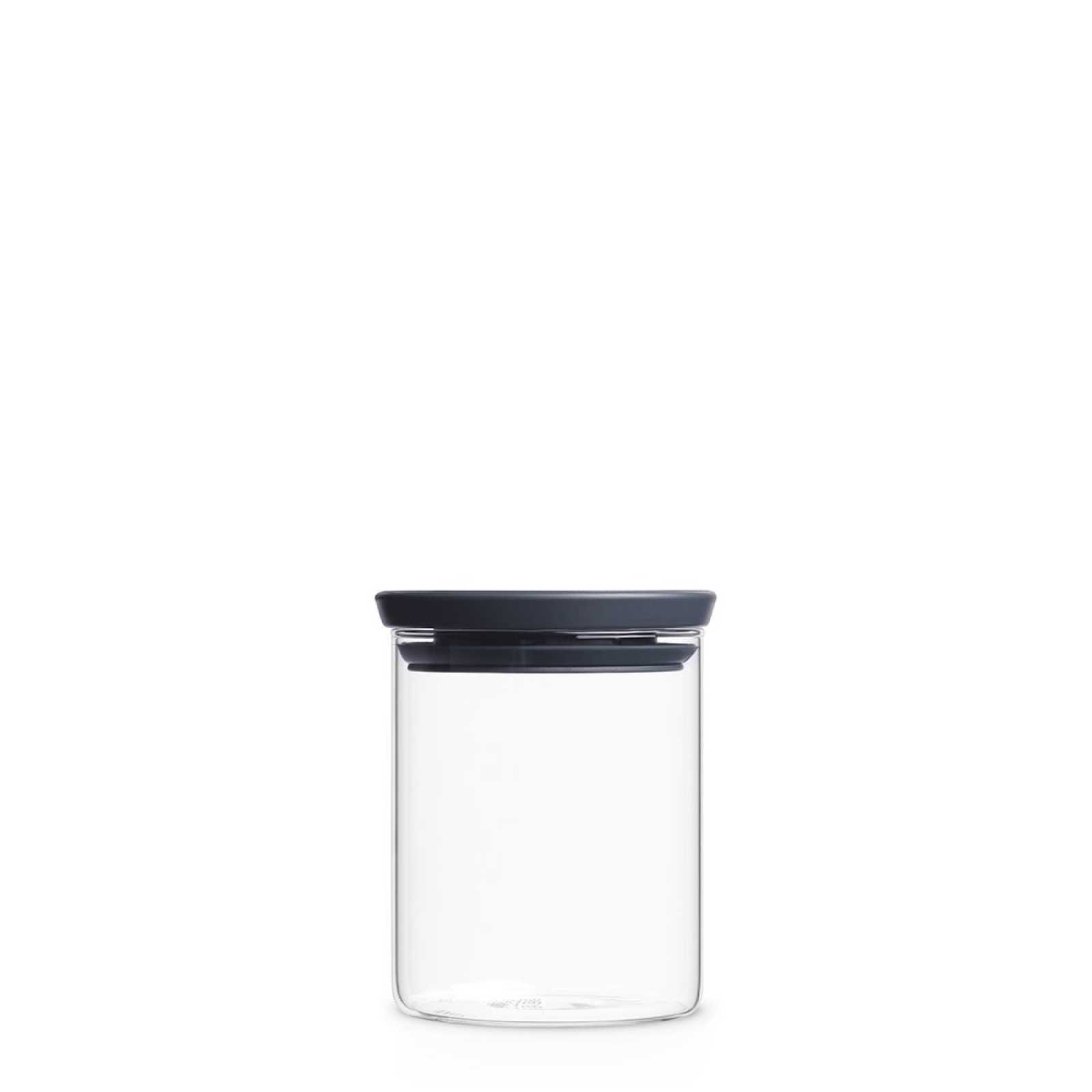 product image - Банка модульна скляна Brabantia, об'єм 0,6 л, прозорий з сірим