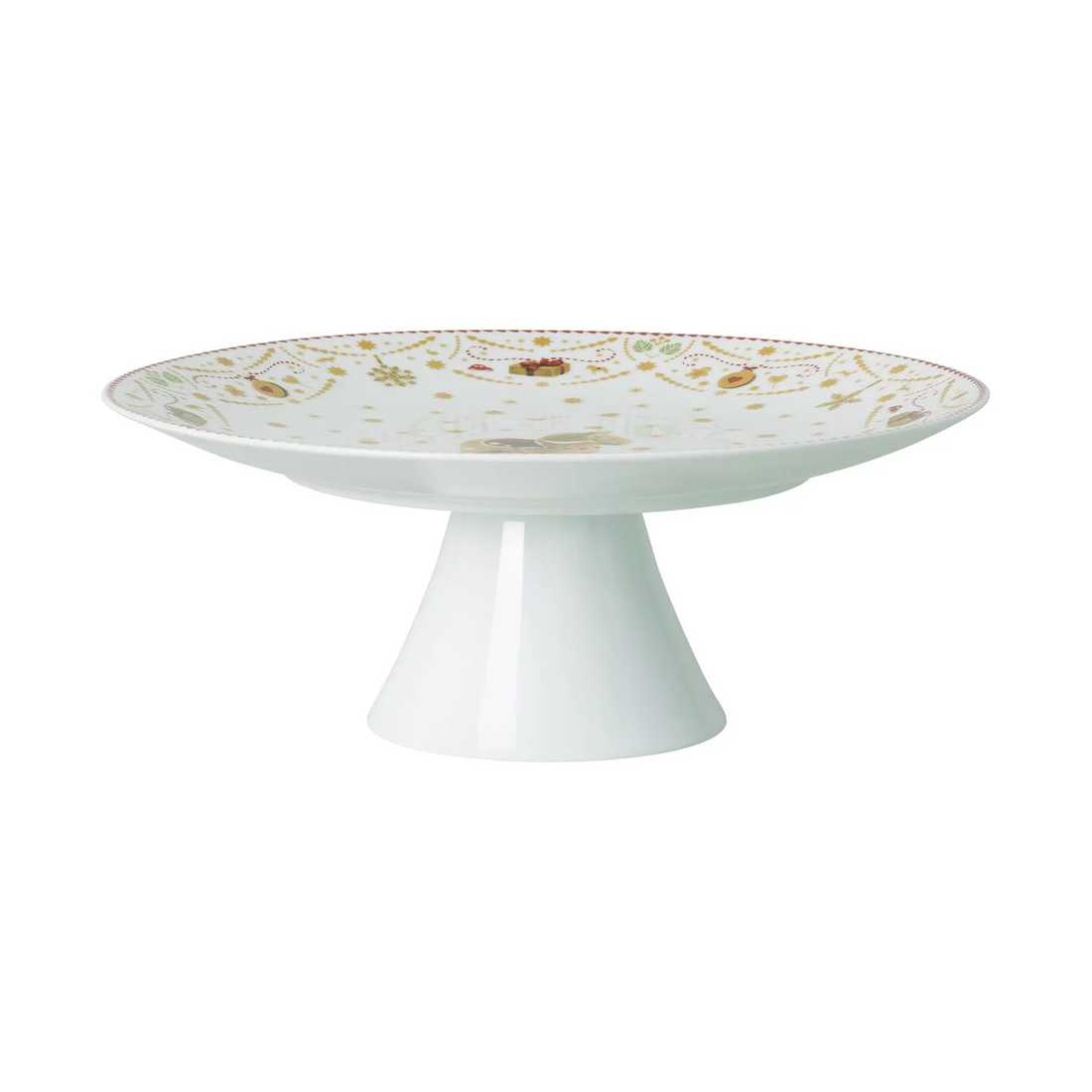 product image - Блюдо сервировочное на ножке Hutschenreuther CHRISTMAS LOVE, диаметр 28 см, белый с рисунком