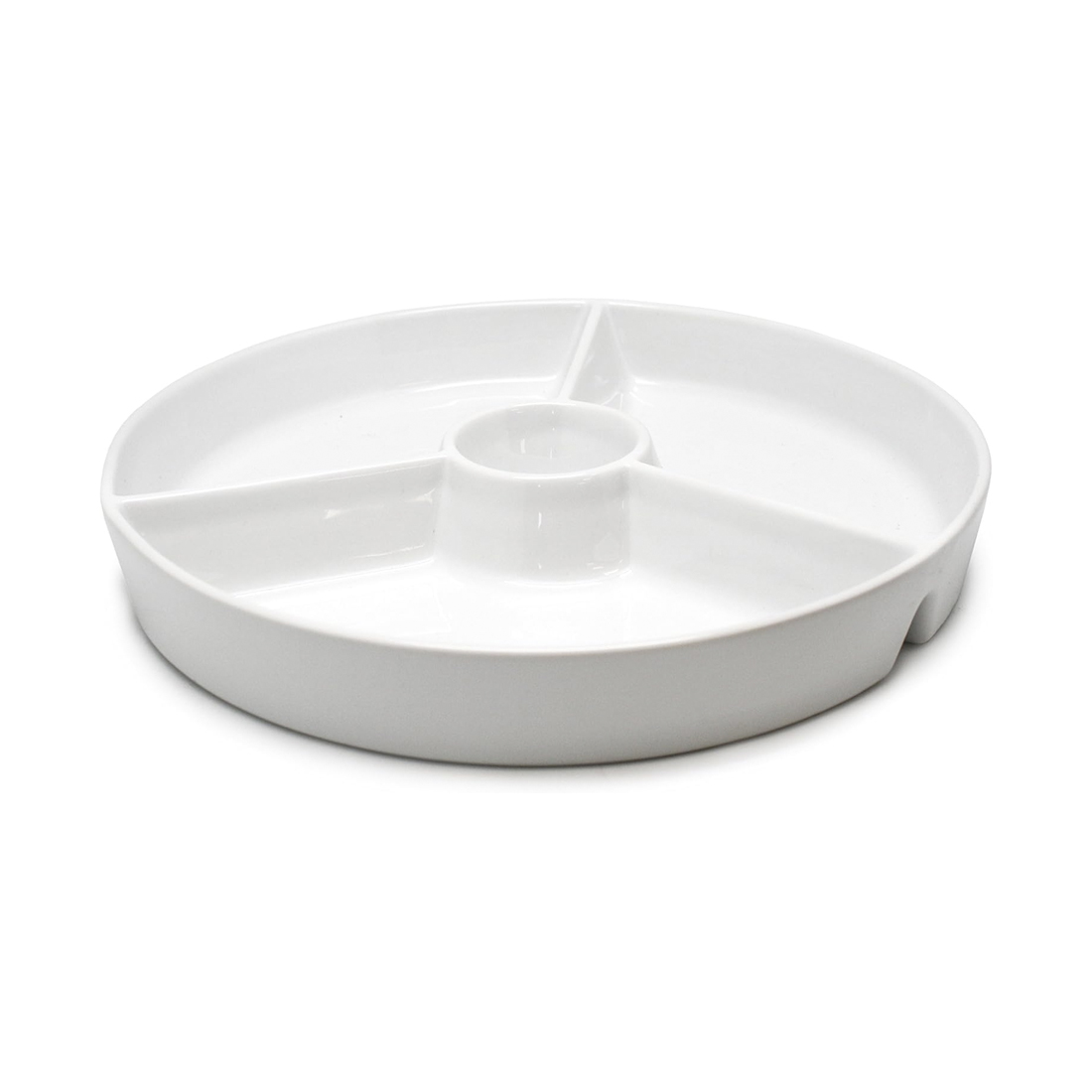 product image - Блюдо з 3 відділеннями Nerthus, фарфор, 19,5х19,5х3,5 см, білий