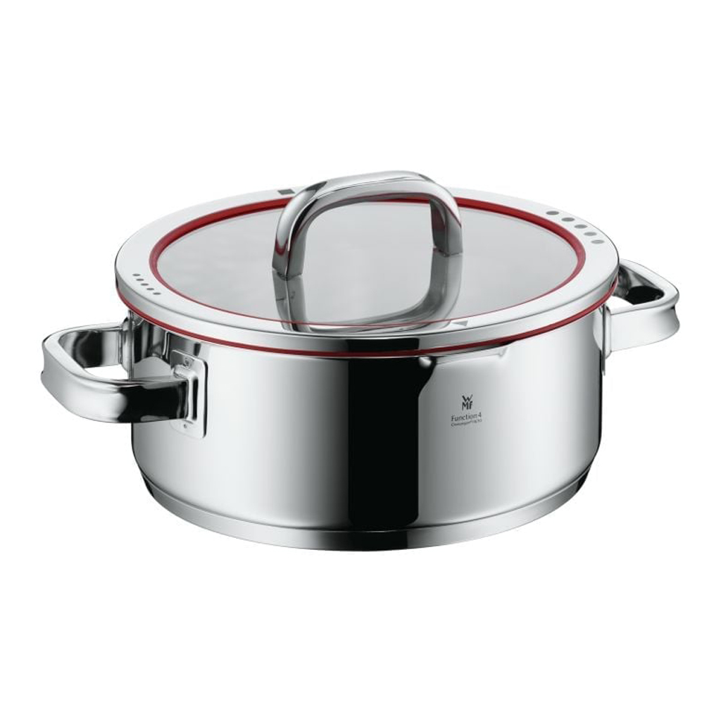 product image - Каструля низька з кришкою WMF Function 4, об'єм 4,1 л, діаметр 24 см, сріблястий