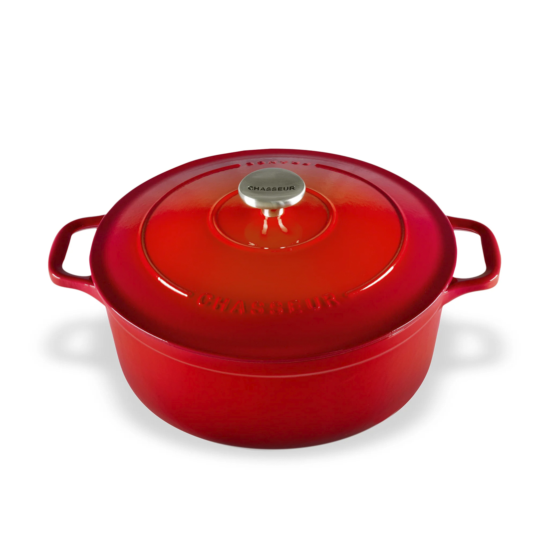 product image - Каструля з кришкою Chasseur ROUND CASSEROLE, об'єм 1,8 л, червоний