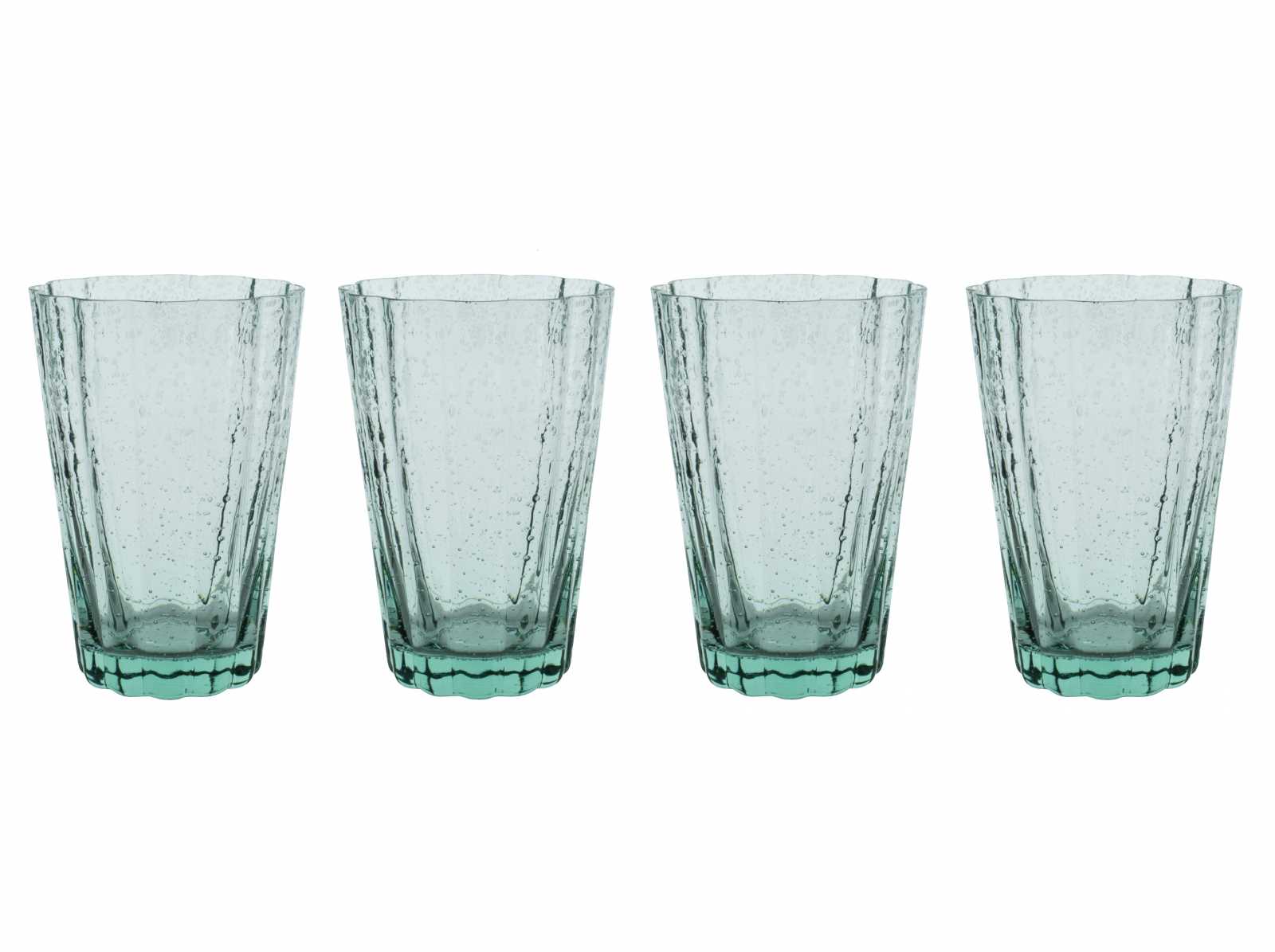 product image - Набір склянок для води Laura Ashley GLASS COLLECTABLES, об'єм 0,41 л, зелений, 4 шт.