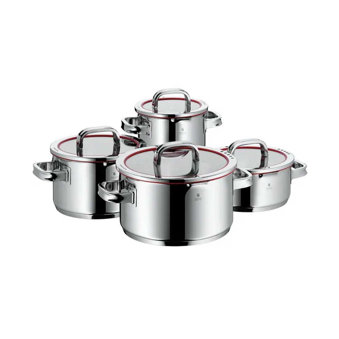 product image - Набір каструль із кришками WMF FUNCTION 4, сріблястий, 4 шт