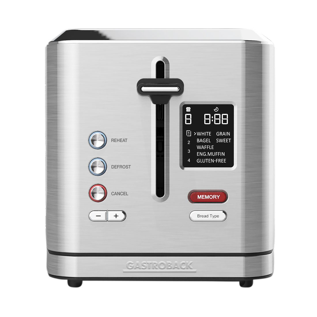 product image - Тостер на два слоти Gastroback Design Toaster Digital 2S, 24x17,5x29 см