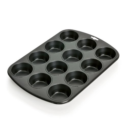 product image - Форма для випічки кексів Kaiser Backform MUFFIN WORLD, на 12 порцій, 38х27 см, чорний