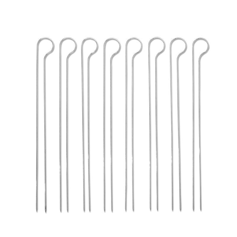 product image - Набір шпажек для гриля Weber, довжина 33 см, сріблястий, 8 шт.