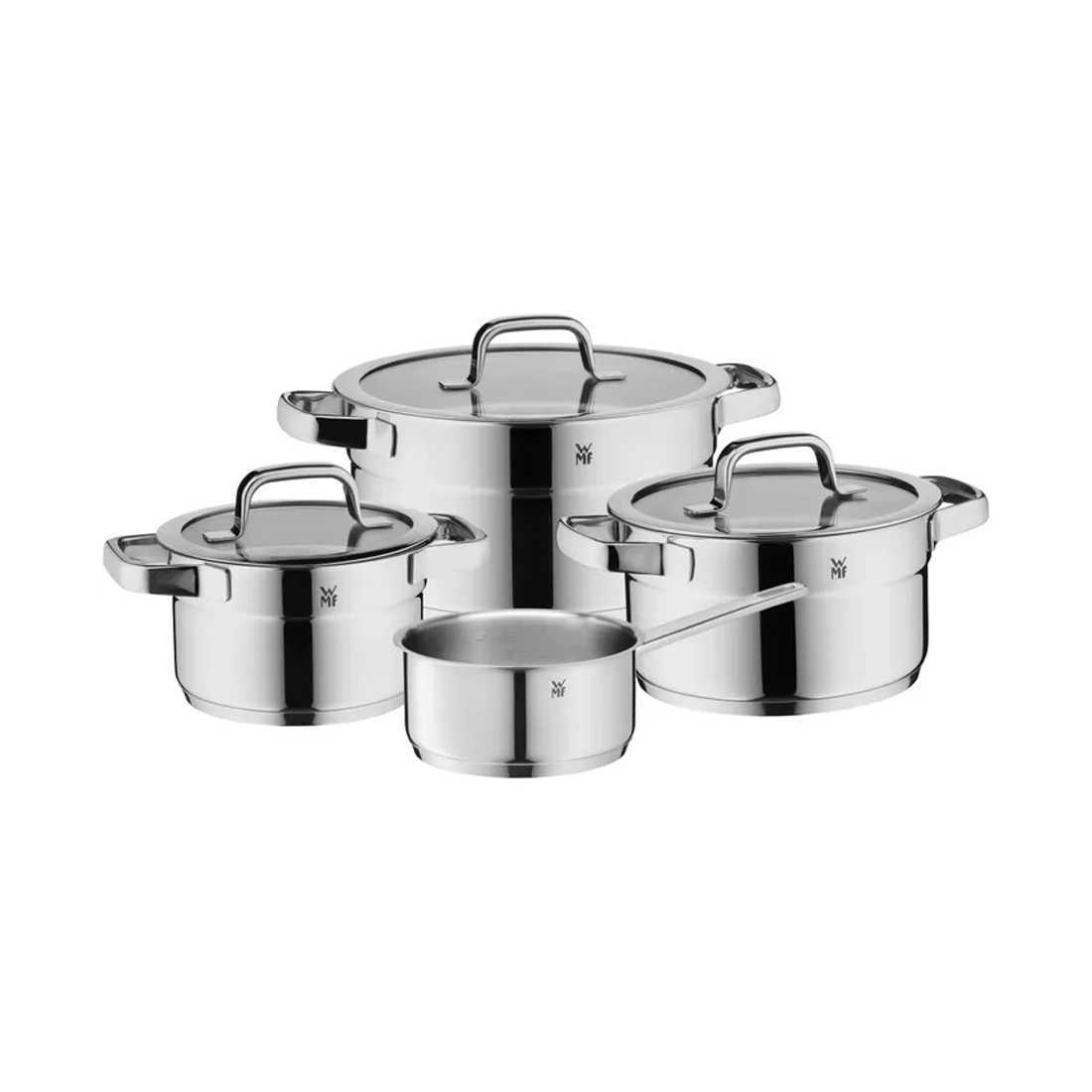 product image - Набір каструль з кришками WMF Compact Cuisine, сріблястий, 4 шт