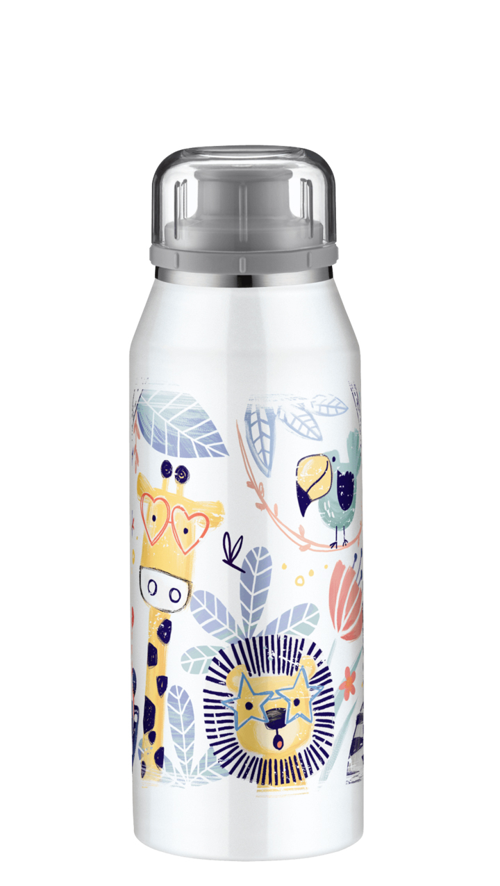 product image - Термопляшка Alfi KIDS ISO BOTTLE, об'єм 0,35 л, білий з малюнком