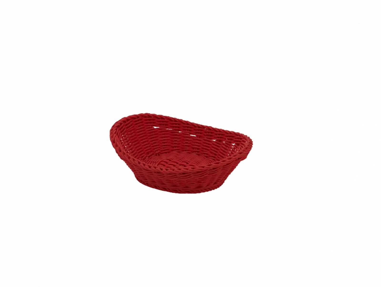 product image - Кошик овальний Saleen BASKETS IN TREND COLOURS, 23,5х18х6/8 см, червоний