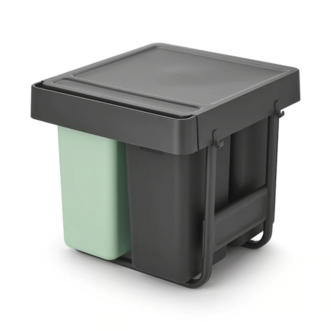 product image - Бак для мусора Brabantia Sort&Go, объем 10+10+20 л, мятно-серый