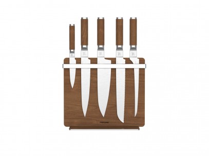 product image - Блок для ножів Fiskars Norden, 24,8 х 30,8 х 3,8 см, коричневий