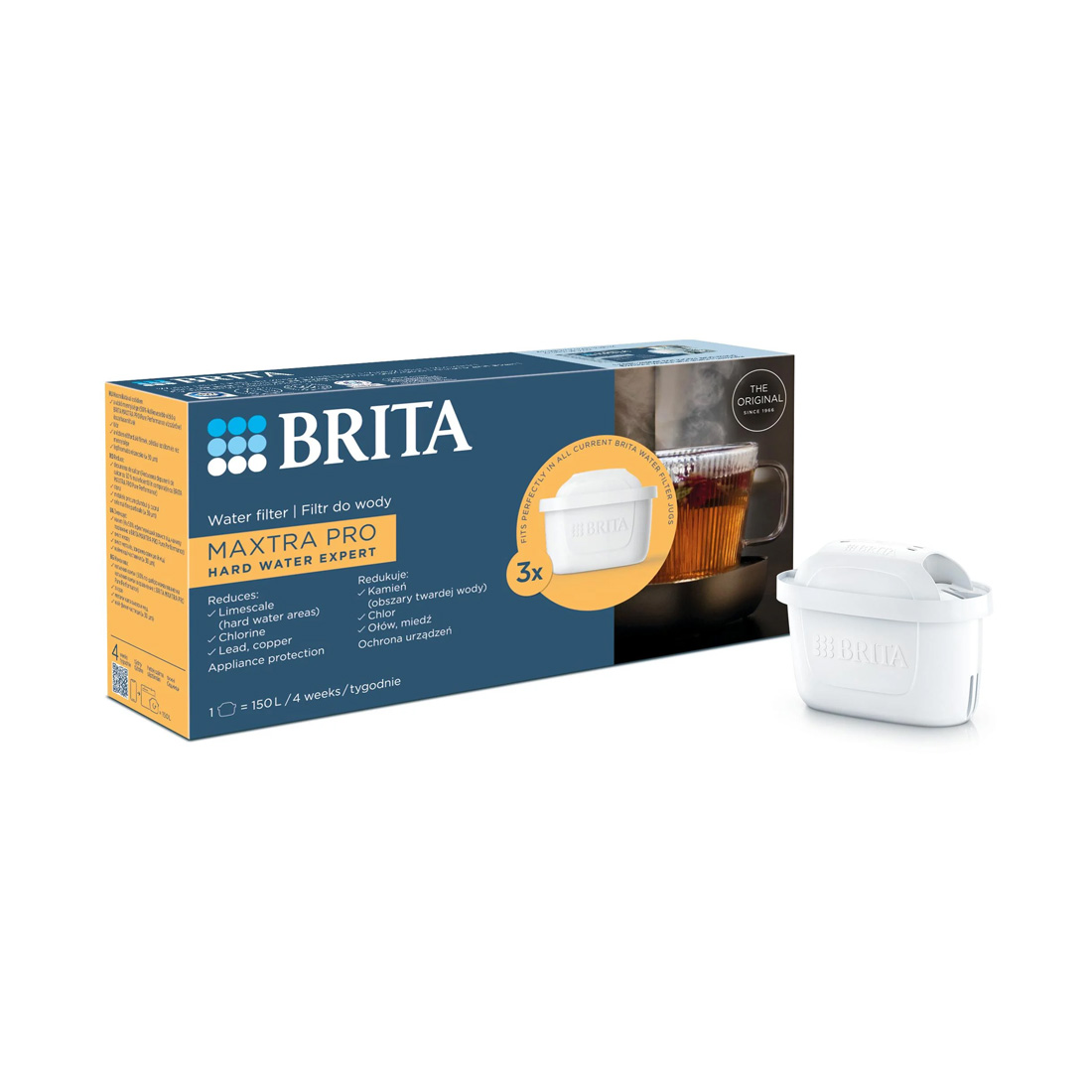 product image - Набір картриджів для жорсткої води Brita MXPro Hard Water Expert, білий, 3 шт