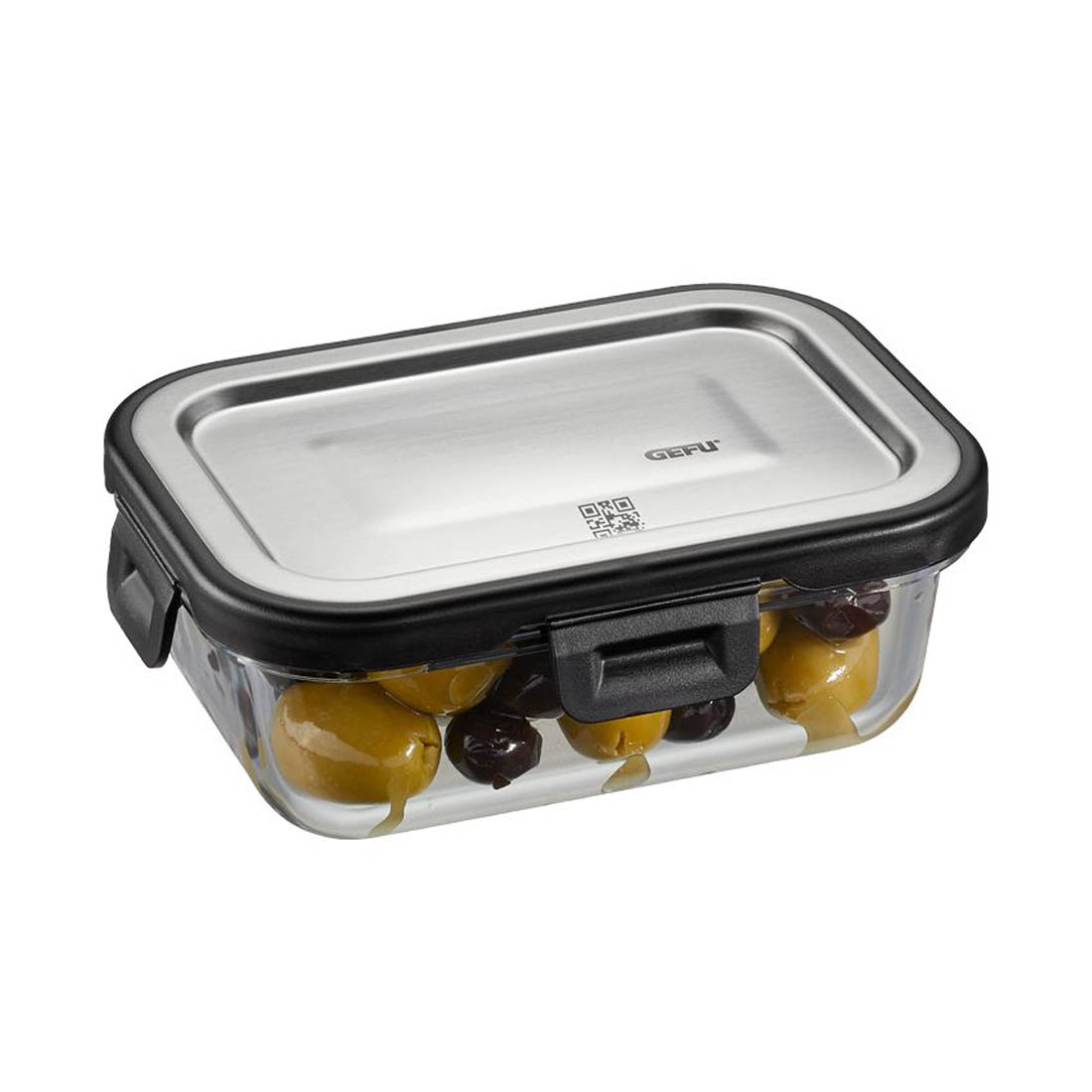 product image - Контейнер для зберігання продуктів GEFU MILO, розміри 15,6 х 11,4 х 5,6 см, об'єм 0,4 л, прозорий