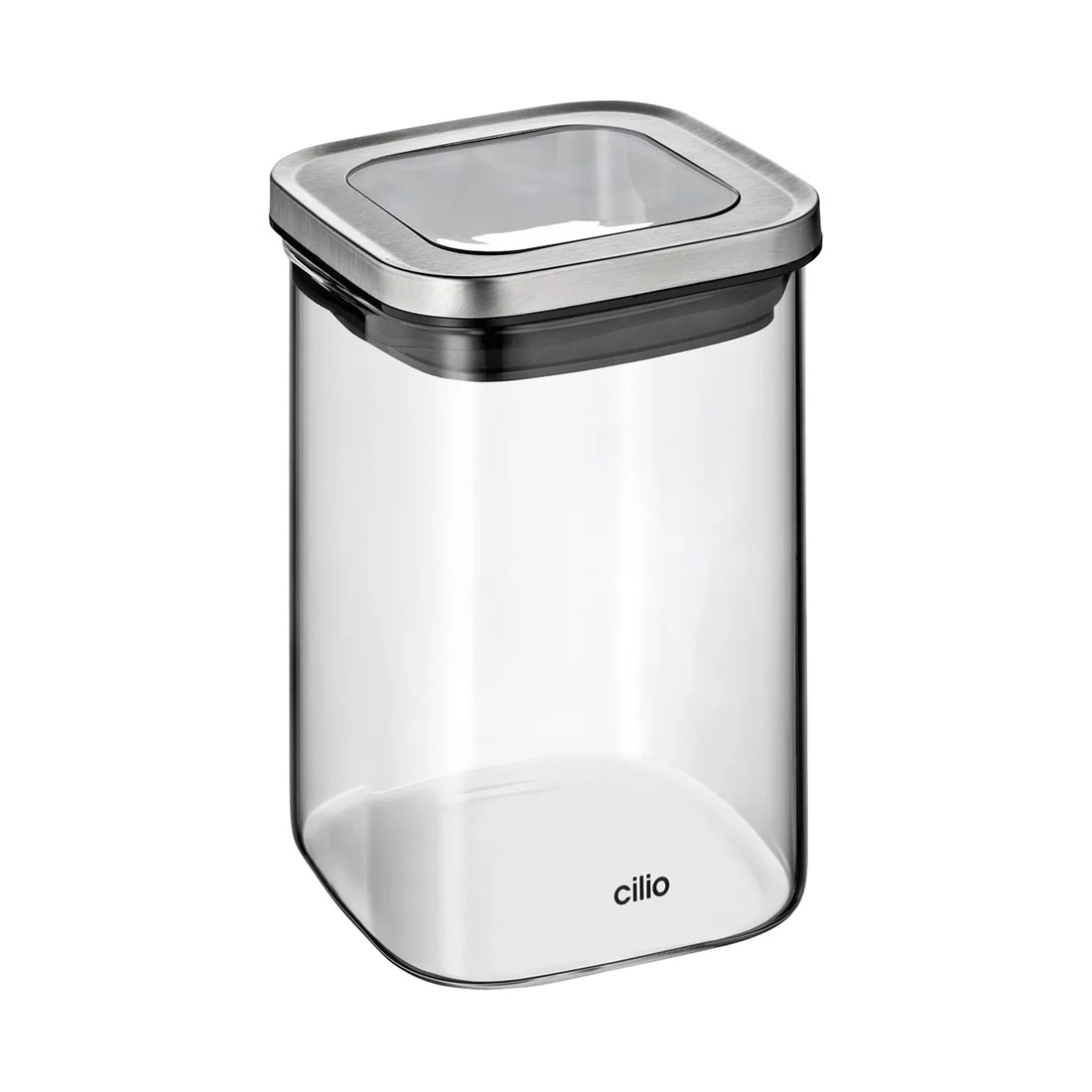 product image - Ємність для зберігання сипучих продуктів Cilio Cubo, об'єм 1 л, прозорий