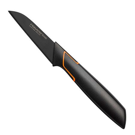 product image - Ніж для очищення овочів Fiskars EDGE, довжина 8 см, чорний