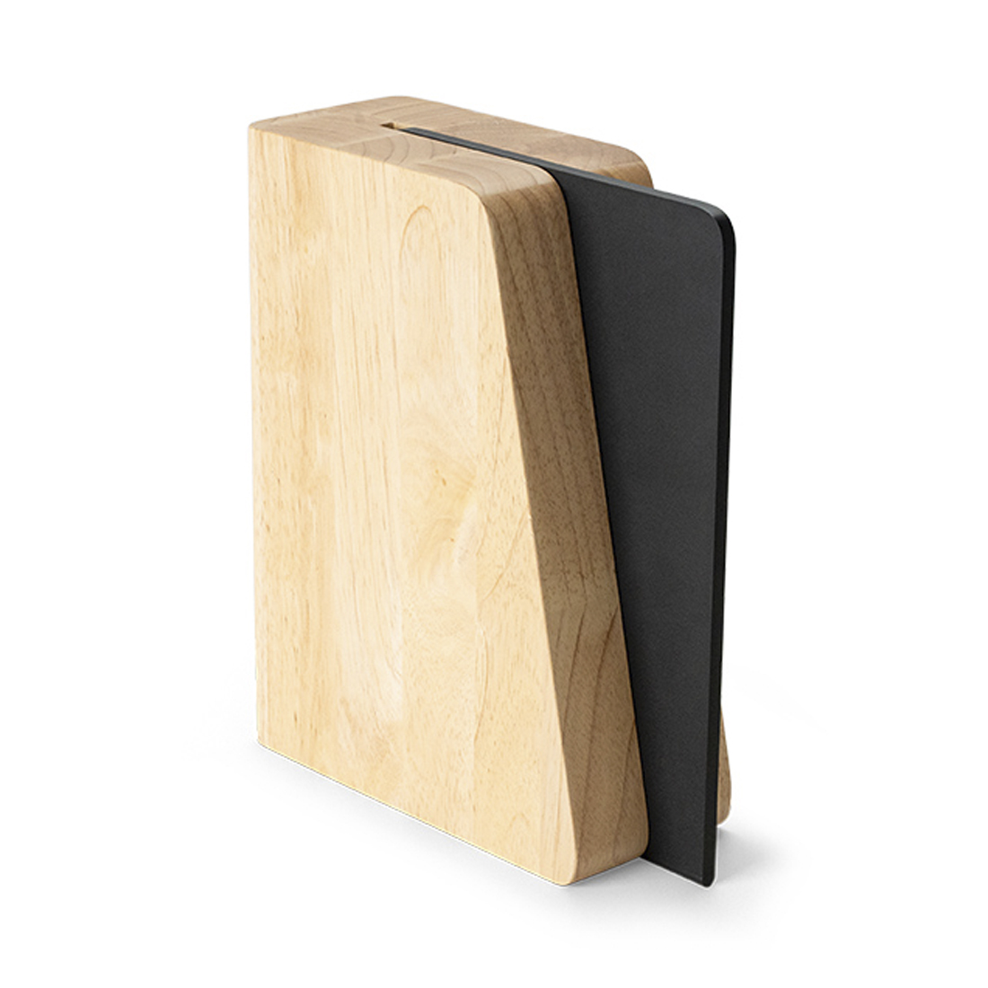 product image - Блок для ножів магнітний з дошкою Continenta Duracore, 9x20,5x27,5 см, бежевий з чорним