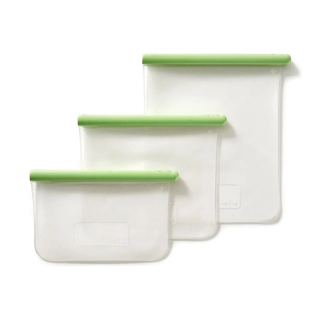 product image - Набір силіконових пакетів Lekue, прозорий, 3 шт