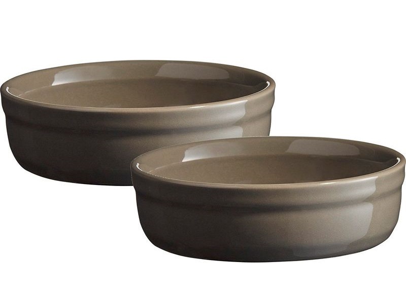 product image - Набір форм для крем-брюле Emile Henry, діаметр 13 см, кераміка, сірий, 2 штуки