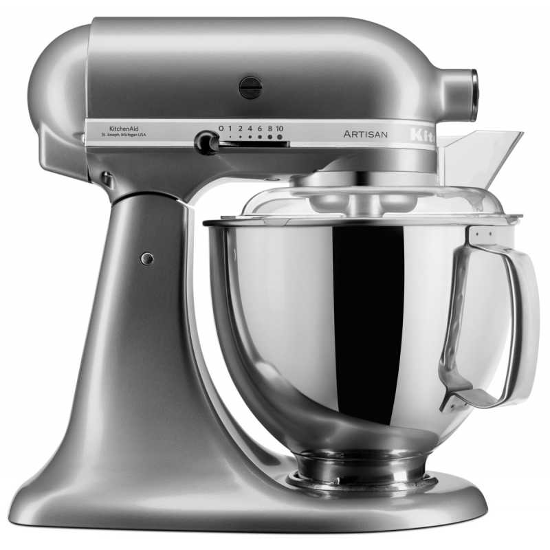 product image - Міксер планетарний KitchenAid ARTISAN, об'єм чаші 4,83 л, сріблястий