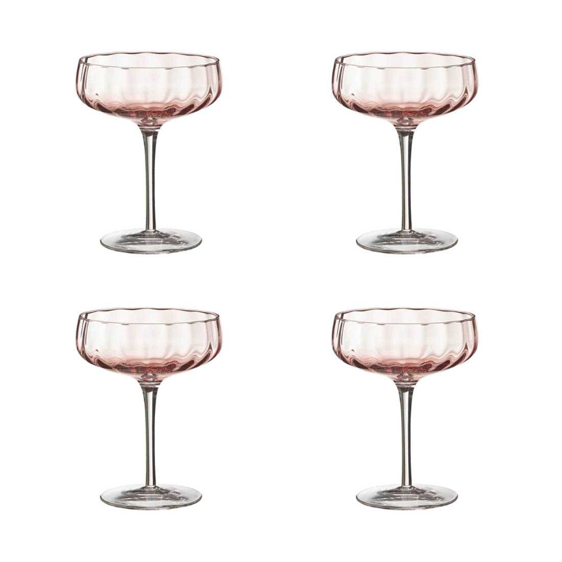 product image - Набір келихів для шампанського Aida SOHOLM SONJA, об'єм 0,3 л, персик, 4 шт