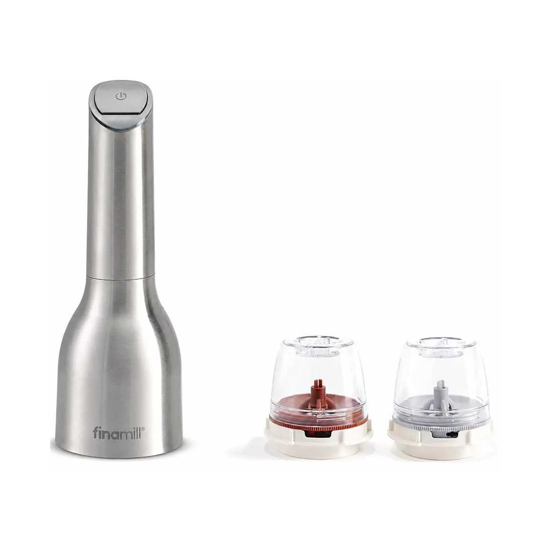 product image - Млин для спецій акумуляторний + 2 змінних пода FinaMill USB, сталевий