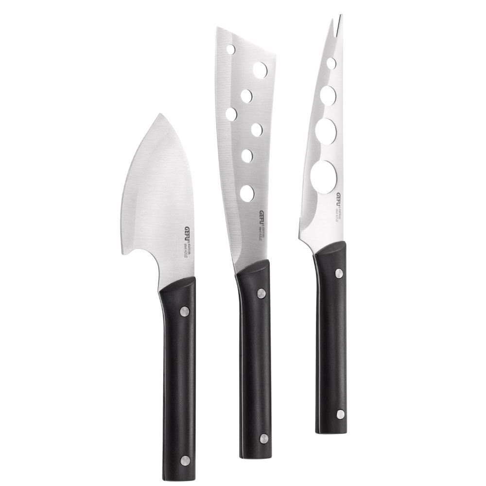 product image - Набір ножів для сиру GEFU Chopping, сріблястий, 3 предмети