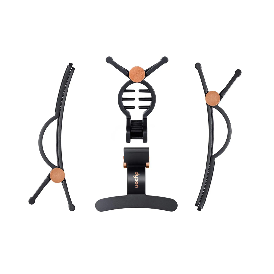 product image - Набір кліпсів для волосся Dyson Hair Clips, чорний, 4 шт