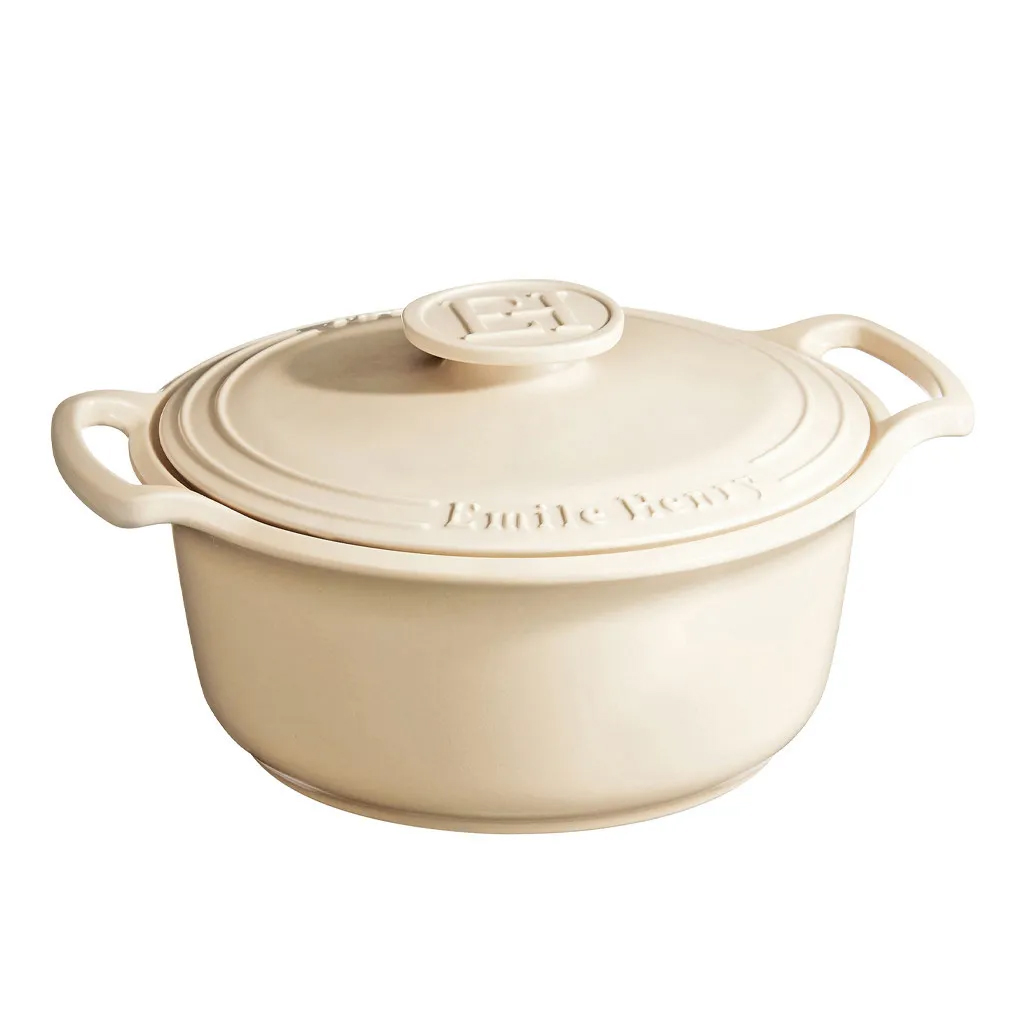 product image - Кастрюля с крышкой Emile Henry SUBLIME, объем 4 л, кремовый