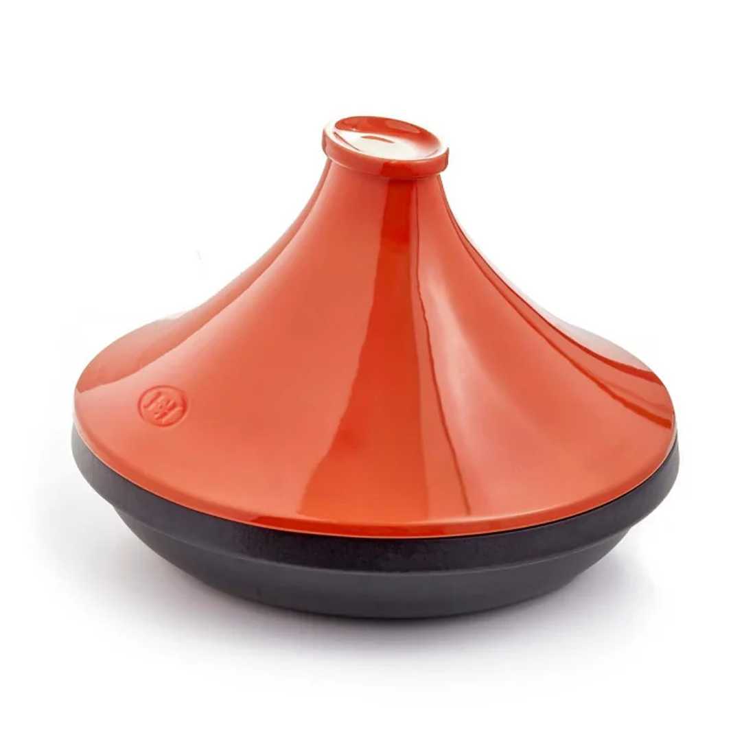 product image - Таджин Emile Henry DELIGHT, об'єм 4 л, діаметр 33,5 см, помаранчевий