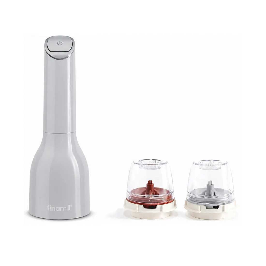 product image - Млин для спецій акумуляторний + 2 змінних пода FinaMill USB, сірий